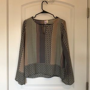 Tribal Patterned Blouse